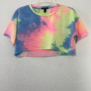 ✅Women Forever 21 Tie Dye Crop Top Size M